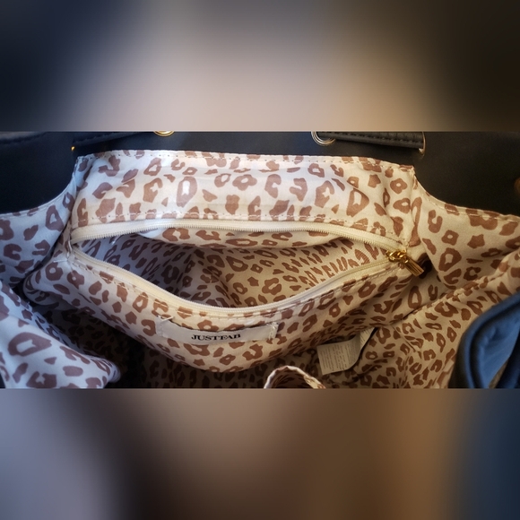 Matte Black JustFab Backpack - Picture 8 of 12